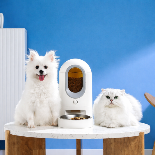 Revolutionary Automatic Cat & Dog Feeder - WiFi-Enabled Timed Food Dispenser with App Control for Convenient Pet Care